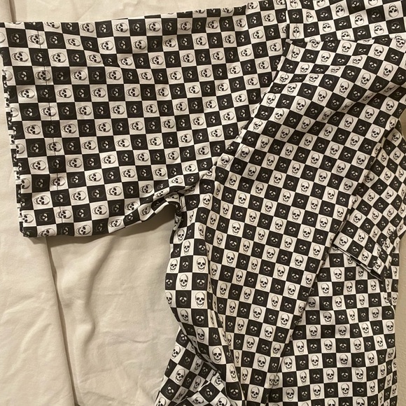 SHIRT NEW Maceoo Gallileo gingham skull Luxe Paris L - Picture 10 of 14